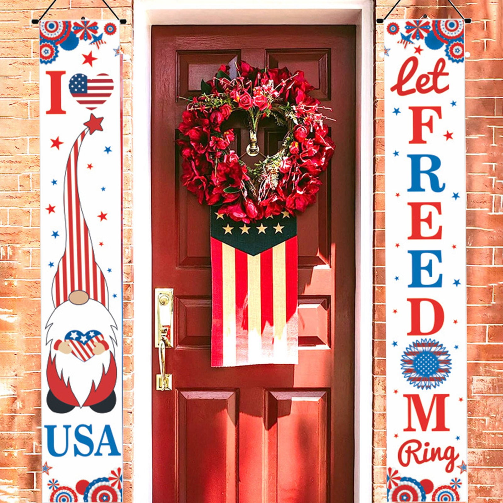 Independence Day Door Court Decoration Door Banner Couplet Independence ...