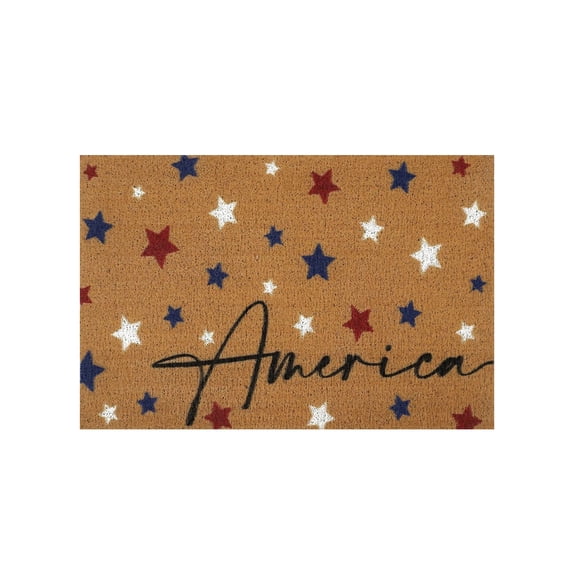Independence Day Doormat, Absorbent Stain Resistant Fourth of July Mat, Non-Slip Front Door Patriotic Welcome Rug 15.7x23.6in
