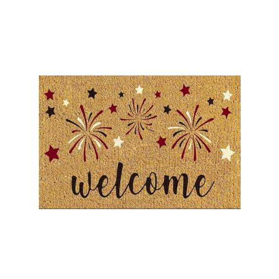 Independence Day Doormat, Absorbent Stain Resistant Fourth of July Mat, Non-Slip Front Door Patriotic Welcome Rug 15.7x23.6in