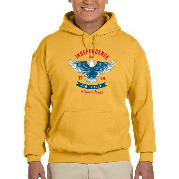 Independence Day Eagle Hoodie Men -Image by Shutterstock, Male x-Large
