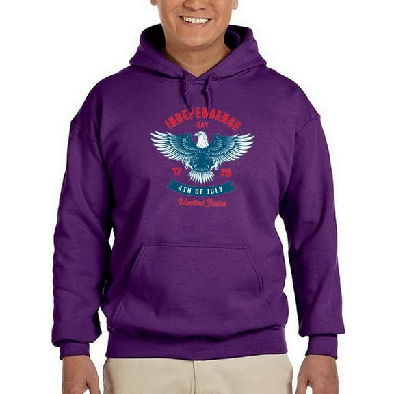 Independence Day Eagle Hoodie Men -Image by Shutterstock, Male x-Large
