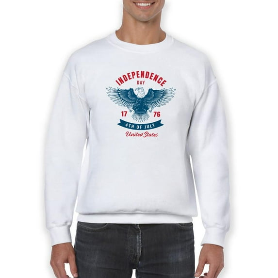 Independence Day Eagle Sweatshirt Men -Image by Shutterstock, Male Medium