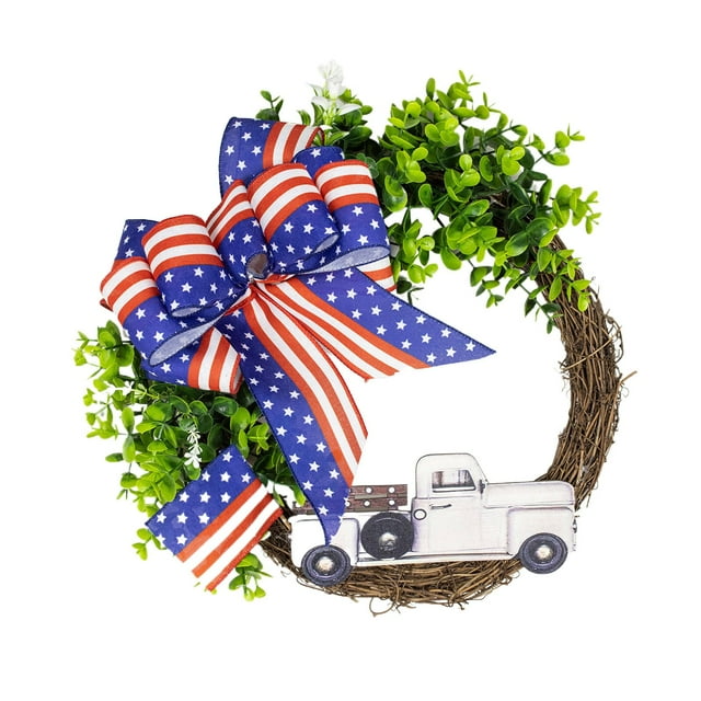 Independence Day Flag Patriotic Wreath Independence Day Wreath 2024