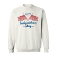 thumbnail image 1 of Independence Day Flag Sweatshirt Men -Image by Shutterstock, Male 3X-Large, 1 of 4