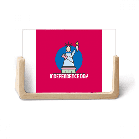 Independence Day Freedom Unity Photo Wooden Photo Frame Tabletop Display
