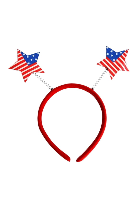 Independence Day Hair Bands Patriotic Headbands for Adults USA Flag Headbands Red White Blue Color Stripe Party Decorations 4th of July Hair Accessories Festival Party Supplies Plastic Headband