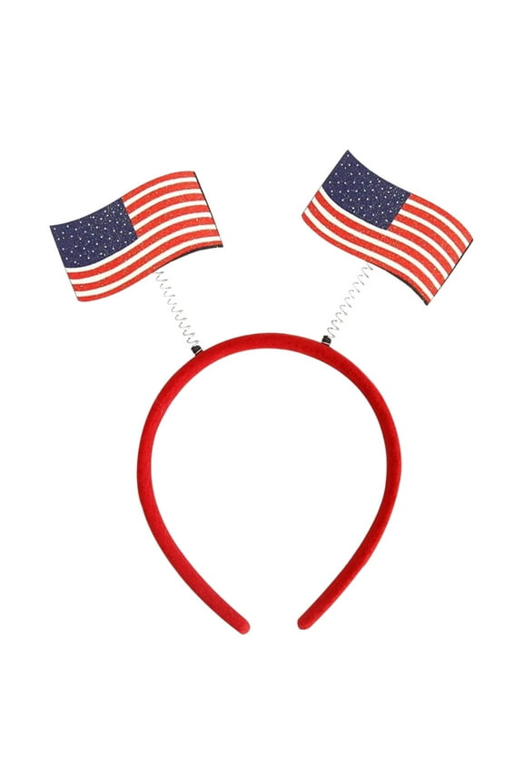 Independence Day Hair Bands Patriotic Headbands American Flag Headbands Red White Blue Stripe Headbands 4th of July Party Decorations Festival Accessories Plastic Headwear for Adults