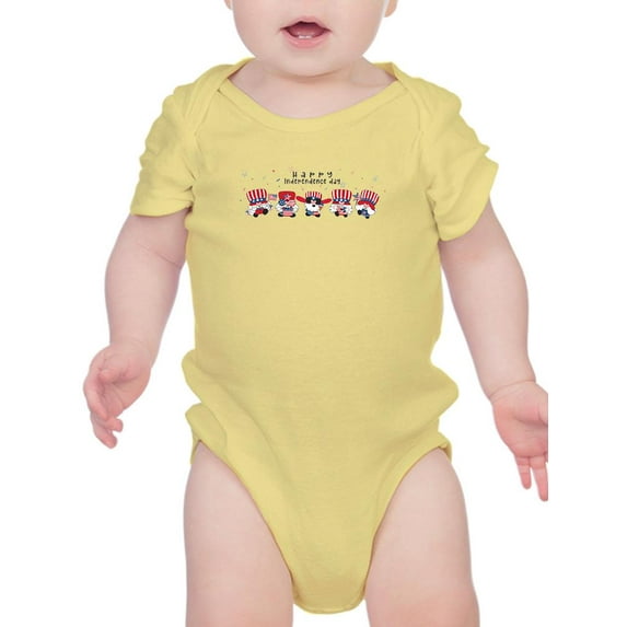 Independence Day Happy Gnomes Bodysuit Infant -Image by Shutterstock, 18 Months