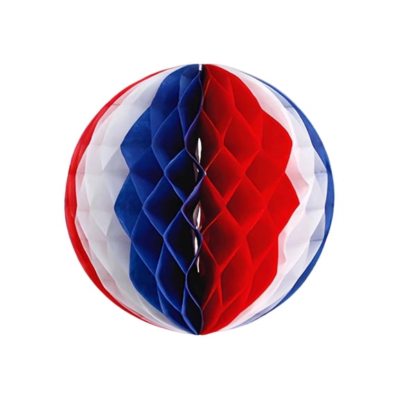 Independence Day Honeycomb Decorations, Patriotic Hanging Decor Set, 3D Layered Design, For Memorial Day Party, 12-Piece Kit