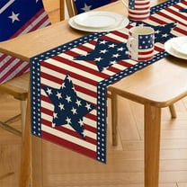 Independence Day, Independence Day Linen Table Runner Suitable For Holiday Decoration Kitchen Table Cloth Living Room Fireplace Cabinet Table Cloth