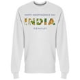 thumbnail image 1 of Independence Day India Graphic Sweatshirt Men's -Image by Shutterstock, 1 of 2