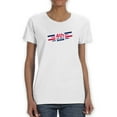 thumbnail image 1 of Independence Day, July 4Th Shaped T-Shirt Women -Image by Shutterstock, Female x-Large, 1 of 4