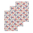 thumbnail image 1 of Independence Day Kitchen Dish Towels for Drying Dishes Set of 3, Red Blue Bow Star Stripe Flag Beige Waffle Weave Microfiber Hand Tea Bathroom Towels Quick Dry & Absorbent Towel 15.7x23.6, 1 of 7
