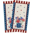 thumbnail image 1 of Independence Day Kitchen Towels Set of 2, Absorbent Dish Towel for Kitchen Microfiber Hand Dish Cloths for Drying and Cleaning Reusable Cleaning Cloths 18x28in USA Flag Poppy Flower, 1 of 6