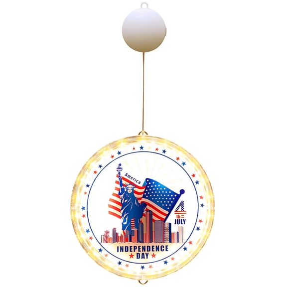 Independence Day LED String Lights 1 Pack Red White Blue Patriotic Home Decor Hanging Ornament For Party