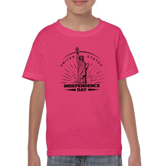 Independence Day Liberty S T-Shirt Juniors -Image by Shutterstock, Small