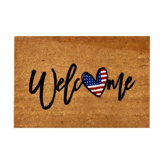Independence Day Non Slip Doormat 18x30 Inch - Patriotic Patterns Entrance Rugļ¼ American Flag Durable & Easy Clean for Indoor & Outdoor Floor Mat & 4th of July Entry(Multicolor E)