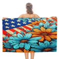 thumbnail image 1 of Independence Day Of The United States Flag Beach Towel, Microfiber Beach TowelsAbsorbent, Compact, Beach Blanket, Lightweight Towel for The Swimming, 1 of 7