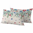 thumbnail image 1 of Independence Day Outdoor Waterproof Pillow Covers, 4th of July Star Eucalyptus Leaf Burlap Decorative Rectangle Throw Pillowcase Sofa Cushion Sham for Patio/Couch/Chair, 20"x12" 2 Pack, 1 of 8