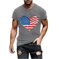 thumbnail image 1 of Independence Day POROPL Mens T Shirts Graphic ,Cotton Mens T Shirts Short Sleeve Tee Tops, 1 of 5