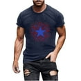 thumbnail image 1 of Independence Day POROPL Mens T Shirts Graphic ,Cotton T Shirts for Men Short Sleeve Tee Tops, 1 of 5
