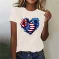 thumbnail image 1 of Independence Day POROPL Womens T Shirts ,Cotton Womens Graphic T Shirts Crewneck Short Sleeve Shirt, 1 of 5