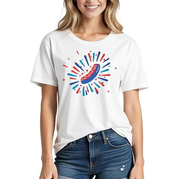 Independence Day POROPL Womens T Shirts ,Cotton Womens Graphic T Shirts Crewneck Short Sleeve Tops