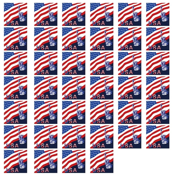 Independence Day Party Supplies, Paper Plates and Napkins ,American Flag Dinnerware Disposable Paper, Perfect for The Fourth Of July Table Tissue