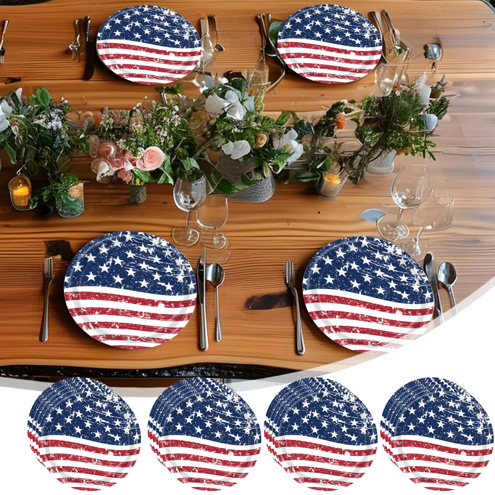 Independence Day Party Supplies Tableware, Nationalist Disposable Party ...