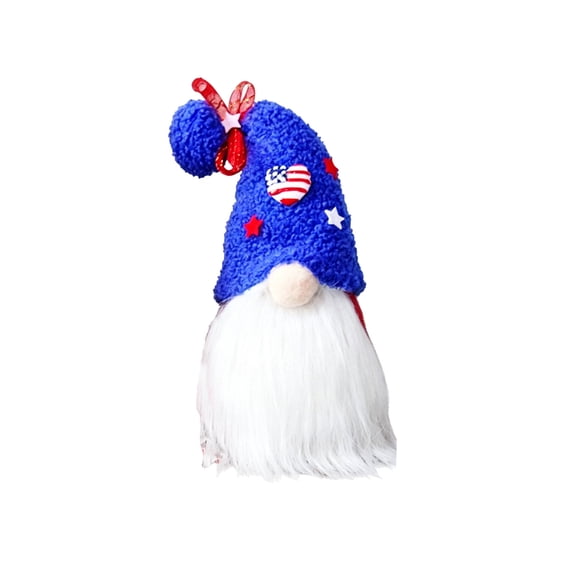 Independence Day,Patriotic Decor,2 Styles 4th Of July Faceless Gnome Ornament Patriotic Red White Blue Gnome Doll Tabletop Decor For Independence Day Home Party Shelf Mantel Decoration