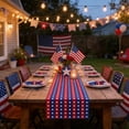thumbnail image 1 of Independence Day Patriotic Decorations Themed Table Runner Flag And Star Patterns Placemat Holiday Party Living Room Dining Room 4th of July Decorations Tea Flag Party Supplies, 1 of 6