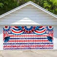thumbnail image 1 of Independence Day Patriotic Garage Door Decoration Banner, Large Size Red White Blue Fourth of July Patriotic Backdrop Garage Door Decoration Mural Wallpaper Festival Party Interior Outdoor Banner, 1 of 6