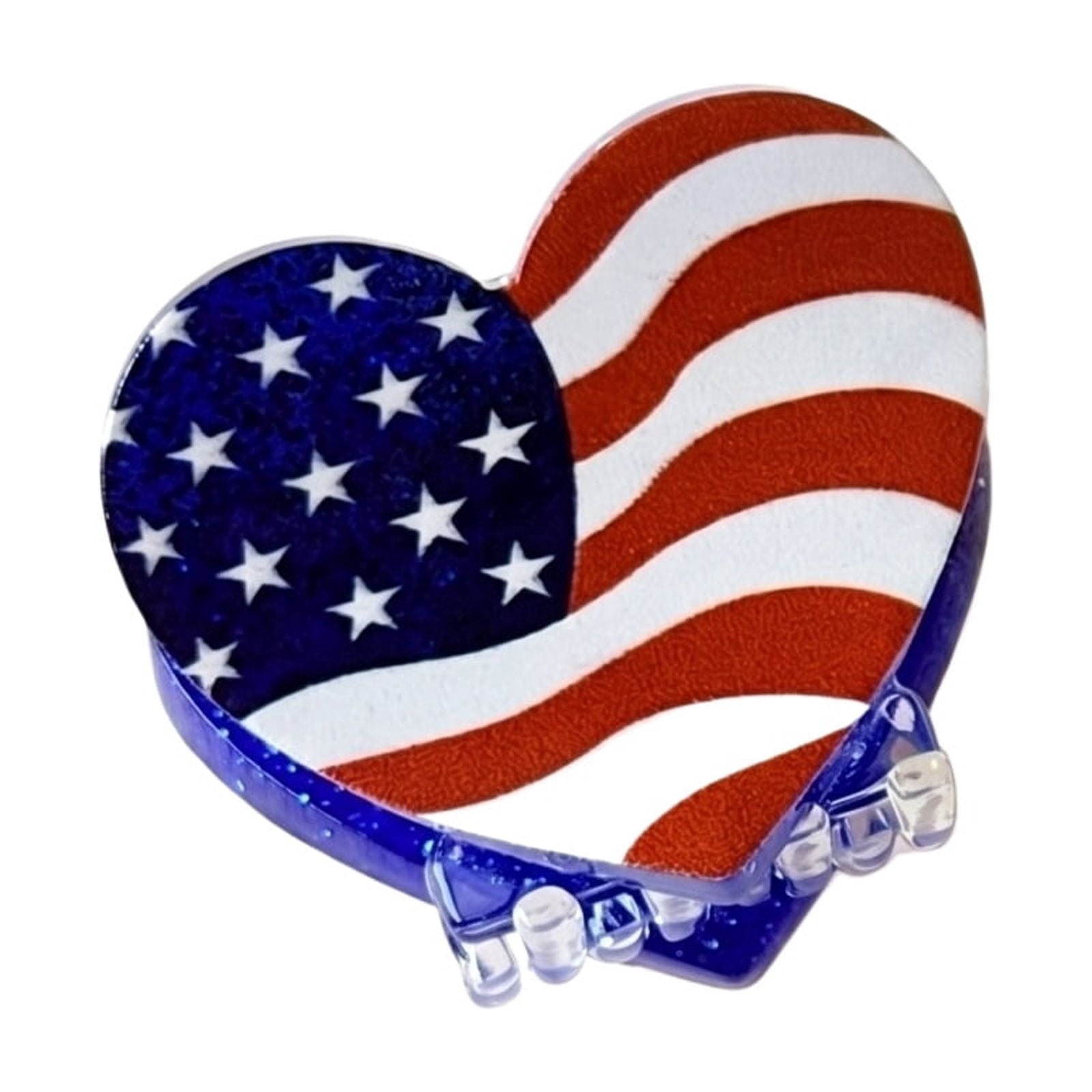 Independence Day Patriotic Hair Clip – 4th of July Star Accent, Festival Holiday Hair Accessory for Women Girls