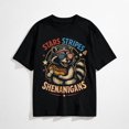 thumbnail image 1 of Independence Day Patriotic Humor DesignsStars Stripes and Shenanigans Funny Raccoon 4th of July T-Shirt, 1 of 7