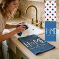 thumbnail image 1 of Independence Day Patriotic Kitchen Dish Towel, Soft Absorbent Tea Towel for Cooking, Baking, Counter Cleaning, Red White Blue Decor for 4th of July Holiday Kitchen & Dining, 24*16in, B, 1 of 6