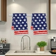thumbnail image 1 of Independence Day Patriotic Kitchen Towels - 17.72x27.56in Polyester Cotton Platter Towels with Stars & Stripes, USA Flag Dish Rags for July 4th/Home Decor(B), 1 of 6