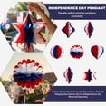thumbnail image 1 of Independence Day Patriotic Paper Honeycomb Hanging Decorations Set 7PCS Mixed Shapes Party Decorations for Memorial Day Patriotic Parties, 1 of 8