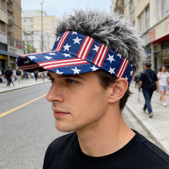 Independence Day Patriotic Star Striped Baseball Cap, Embroidered Breathable Adjustable Unisex Sun Protection for Outdoor Sports Daily Wear Holiday Event Decoration