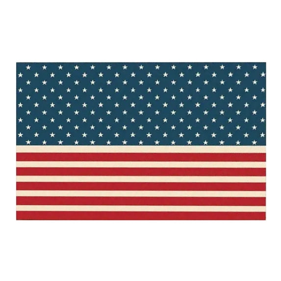 Independence Day Patriotic Star Welcome Doormat 24x16 Inch Polyester Indoor Outdoor Floor Rug with Non-Slip Rubber Backing Perfect for Memorial Day & 4th of July Decorations,Entrance, Home Décor