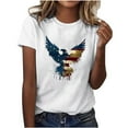 thumbnail image 1 of Independence Day Patriotic T-Shirts for Womens 4Th Of July Summer Tops American Flag Printed Tee Shirts Crew Neck Tees Short Sleeve Tops Lounge Breathable Tunic Blouses Going Out Clothes 2025, 1 of 5