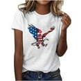 thumbnail image 1 of Independence Day Patriotic T-Shirts for Womens 4Th Of July Summer Tops American Flag Printed Tee Shirts Crew Neck Tees Short Sleeve Tops Lounge Breathable Tunic Blouses Going Out Clothes 2025, 1 of 5