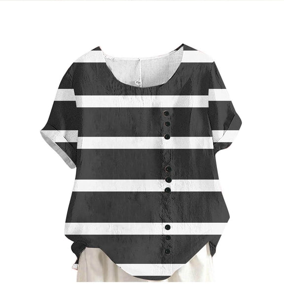 Independence Day Patriotic T-Shirts for Womens Summer Usa Flag Star Printded Dressy Shirts Round Neck Tees Short Sleeve Tops Dressy Causal Tunic Blouses Beach Vacation Outfits