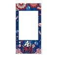 thumbnail image 1 of Independence Day Photo Booth Backdrop, Party Background Fabric with Cut-Out Face Holes for Fun Photography, Decorative Prop Banner for Patriotic Celebrations and Group Events, 1 of 5