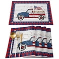 thumbnail image 1 of Independence Day Placemats - Set of 4, 4th of July Patriotic Table Mats for Home Decorations, American USA Flag Place mats for Memorial Day Home Kitchen Dinner, 1 of 4