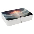 thumbnail image 1 of Independence Day Portable PU Leather Earring Organizer with Removable Compartment and Necklace Holder – Jewelry Stand Included, 1 of 6