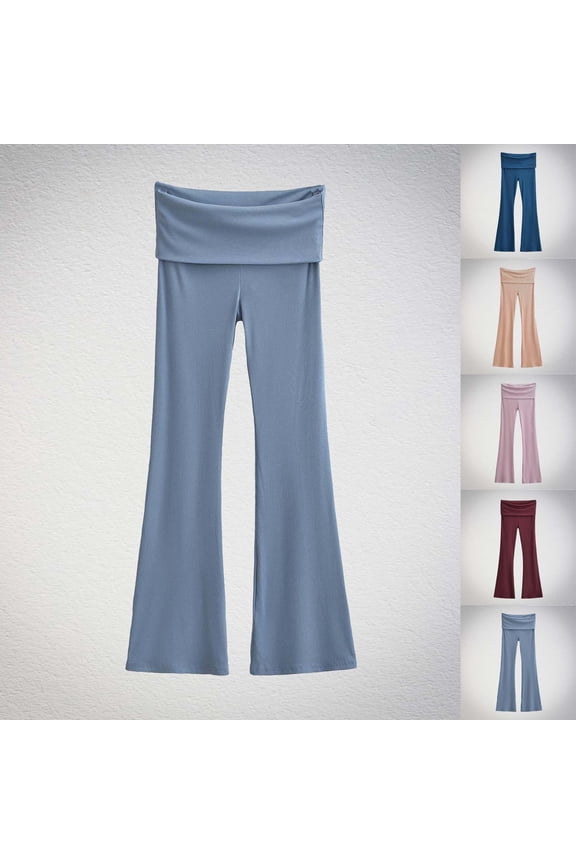 Independence Day Print Pants Women's Casual Daily Loose Fit Full Length Trousers, American Flag Lounge Pants for Summer, 4th of July Gifts for Women | Sopatenor,Blue L