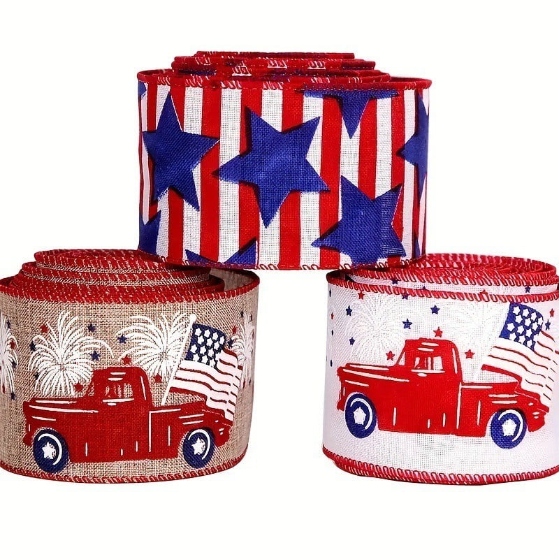Independence Day Ribbons for Crafts Patriotic Bow 2025 - Walmart.com