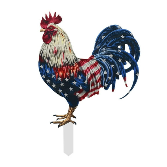 Independence Day Rooster Card Symbolizing Freedom and Bravery for Patriotic Celebrations and Festive Gatherings