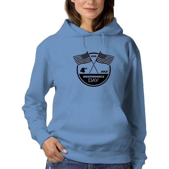 Independence Day Rubber Seal Hoodie Women -Image by Shutterstock, Female 5X-Large