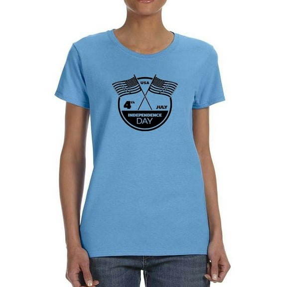 Independence Day Rubber Seal T-Shirt Women -Image by Shutterstock, Female Small